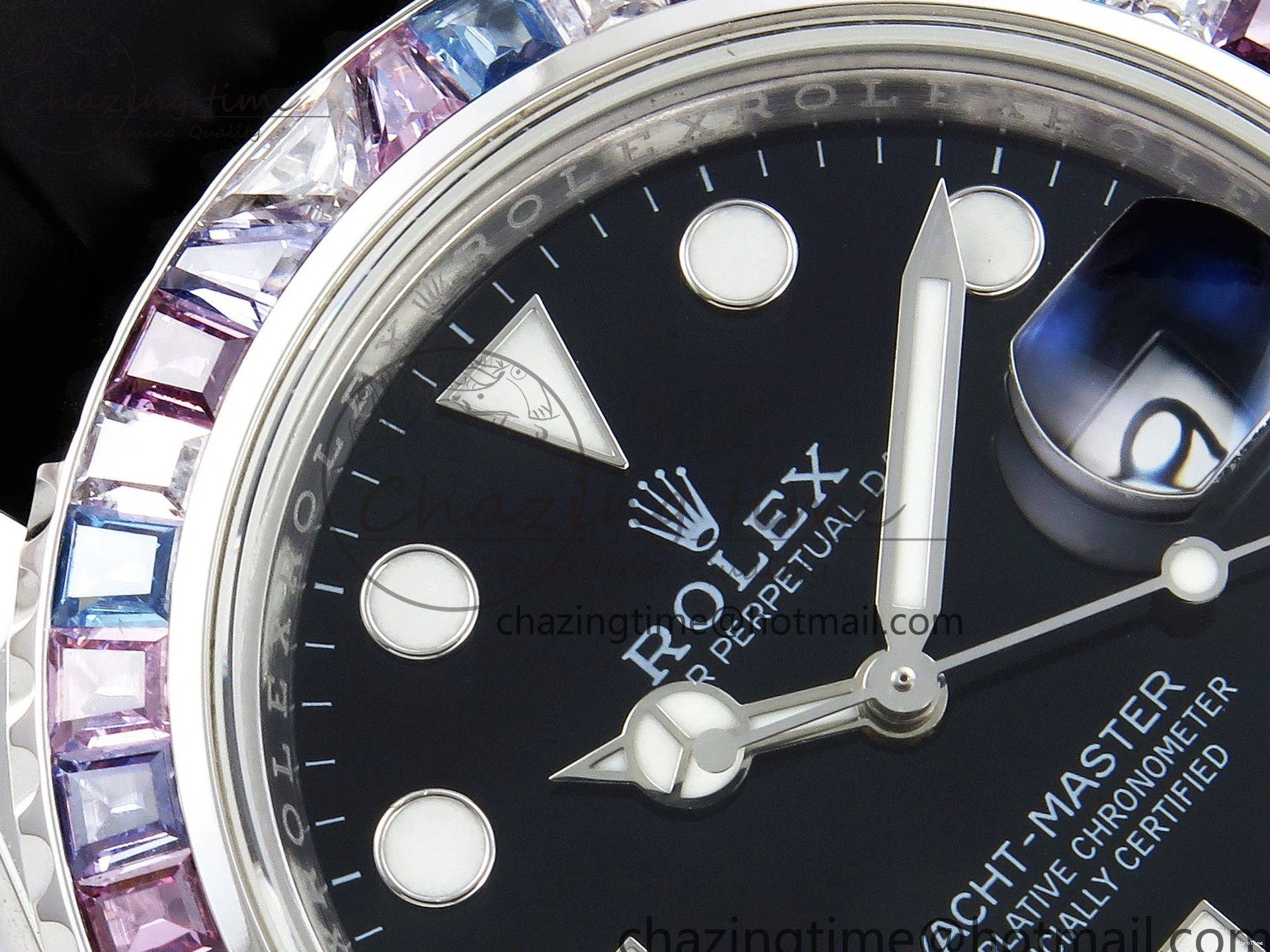 MiroTime 0422 Yacht-Master 226659 KF 1:1 Best Edition Diamonds Bezel WG Wrapped on Oysterflex Strap VR3235 (Gen Weight) Timeless 1576